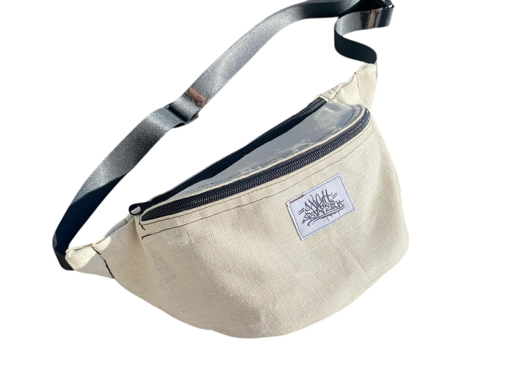 High Stakes linen fanny bag